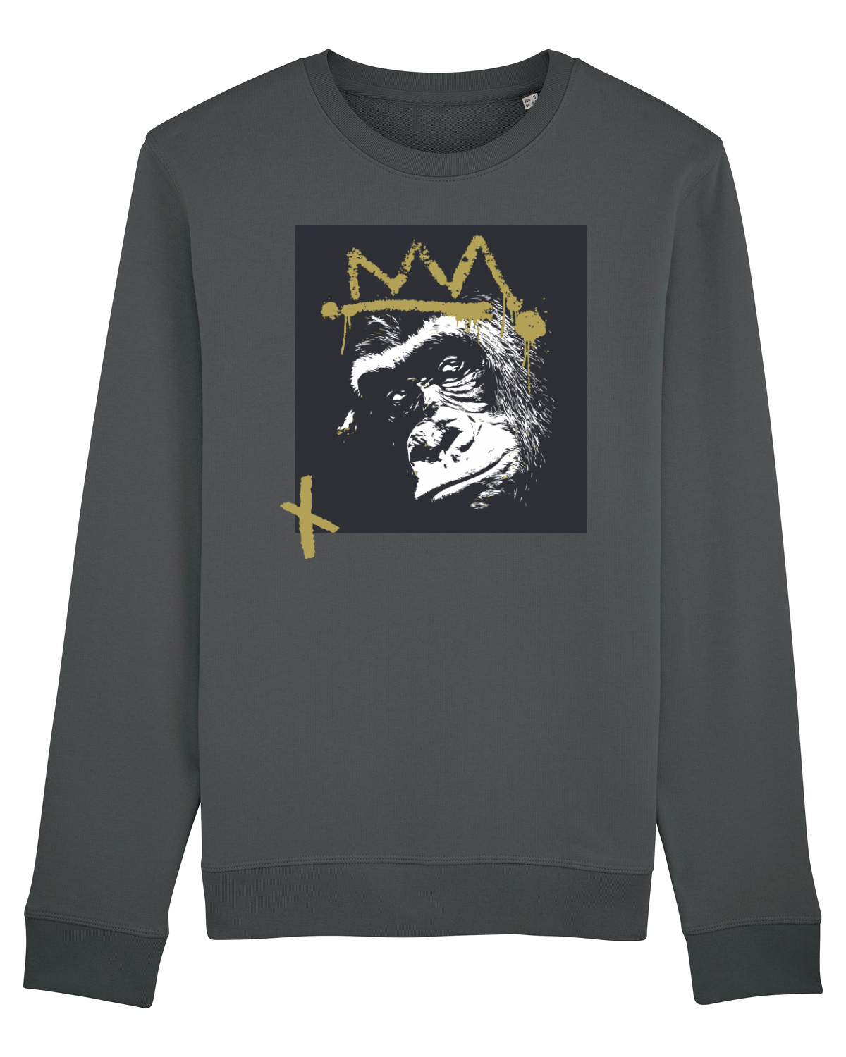 Bluză mânecă lungă Unisex Rise Anthracite