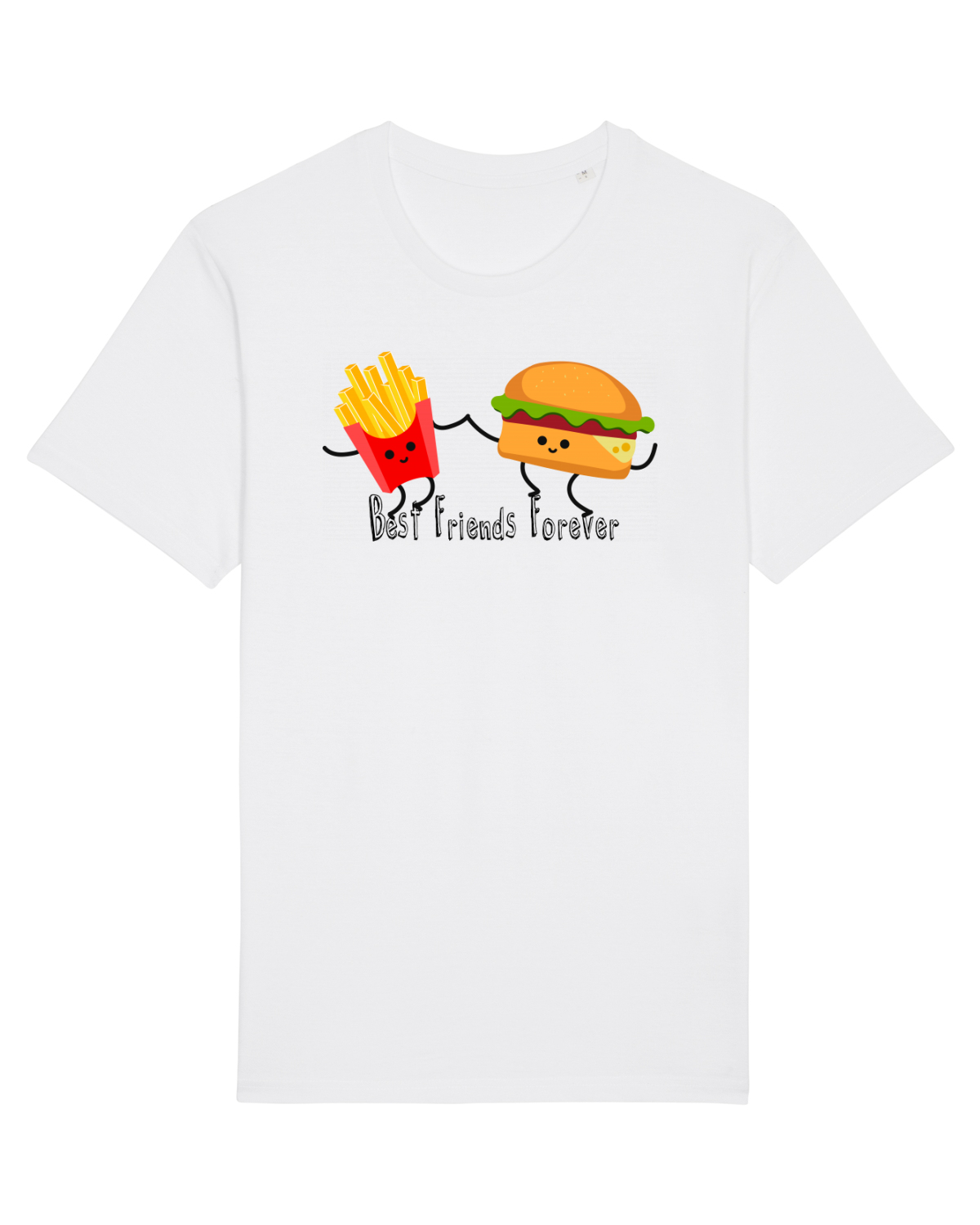 Tricou mânecă scurtă Unisex Rocker White