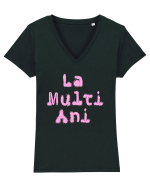 La Multi Ani Tricou mânecă scurtă guler V Damă Evoker