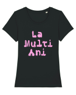 La Multi Ani Tricou mânecă scurtă guler larg fitted Damă Expresser
