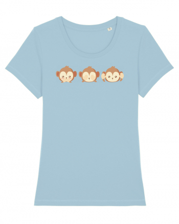 Monkey Emoji Sky Blue