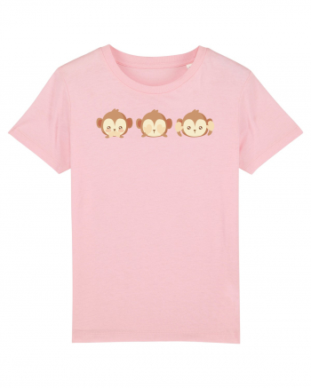 Monkey Emoji Cotton Pink