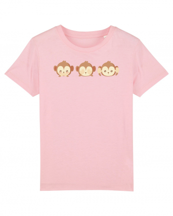 Monkey Emoji Cotton Pink