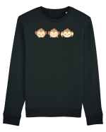 Monkey Emoji Bluză mânecă lungă Unisex Rise