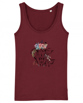 Cal Floral Burgundy