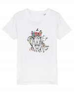 Cal Floral Tricou mânecă scurtă  Copii Mini Creator