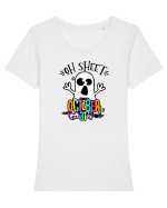 sheet Tricou mânecă scurtă guler larg fitted Damă Expresser