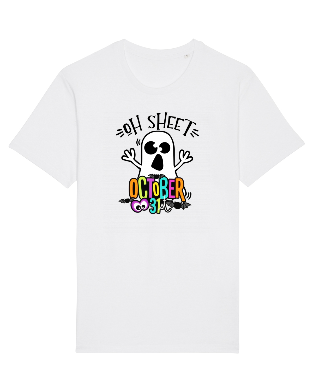 Tricou mânecă scurtă Unisex Rocker White