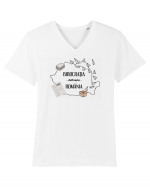Birocratia defineste Romania Tricou mânecă scurtă guler V Bărbat Presenter