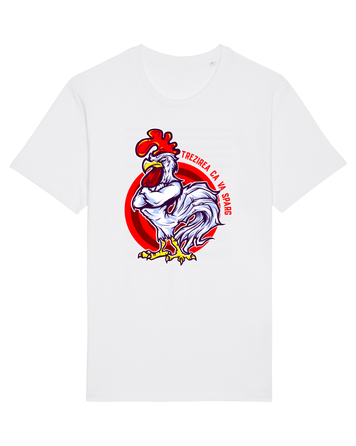 Tricou mânecă scurtă Unisex Rocker White