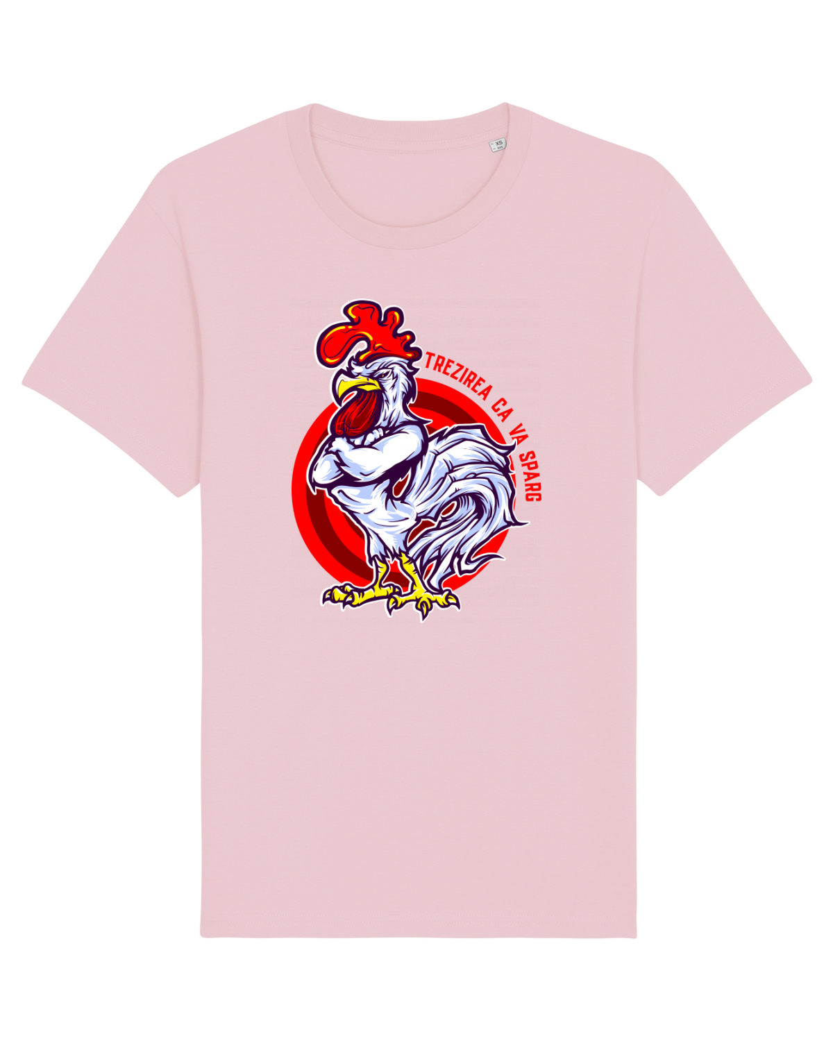 Tricou mânecă scurtă Unisex Rocker Cotton Pink