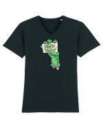 halloween hand Tricou mânecă scurtă guler V Bărbat Presenter