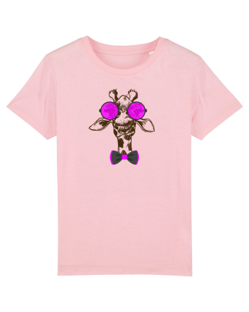 hipster giraffe Cotton Pink