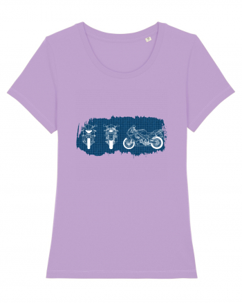 Motorcycle Blueprint Lavender Dawn