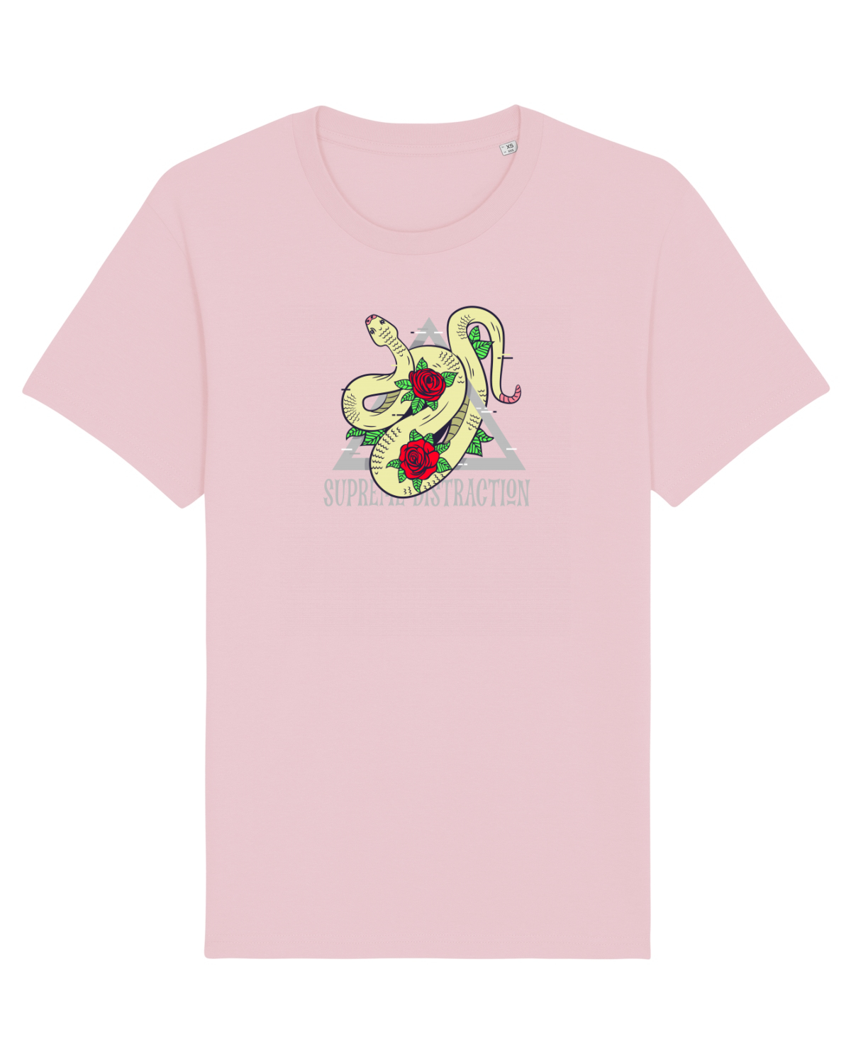 Tricou mânecă scurtă Unisex Rocker Cotton Pink