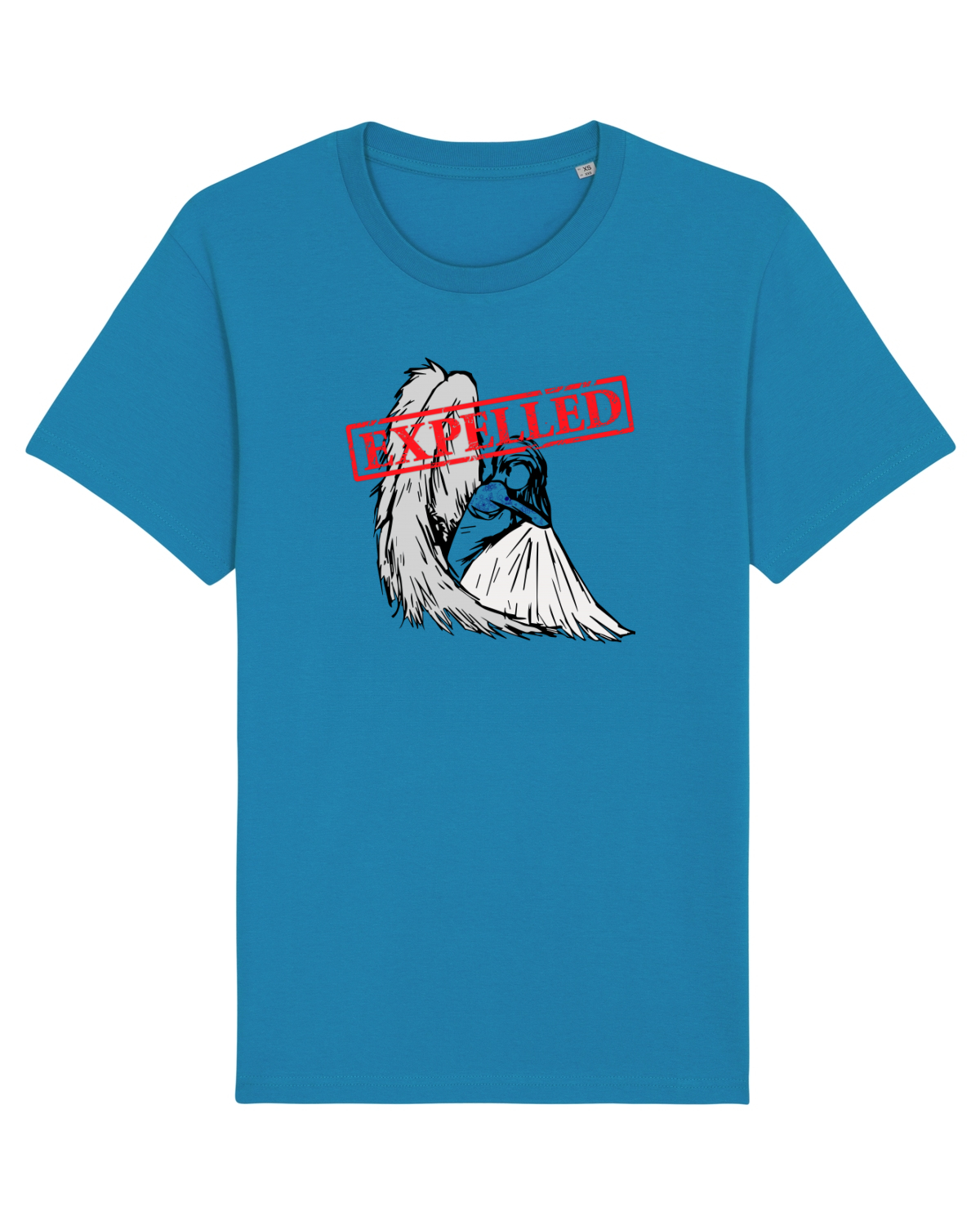 Tricou mânecă scurtă Unisex Rocker Azur