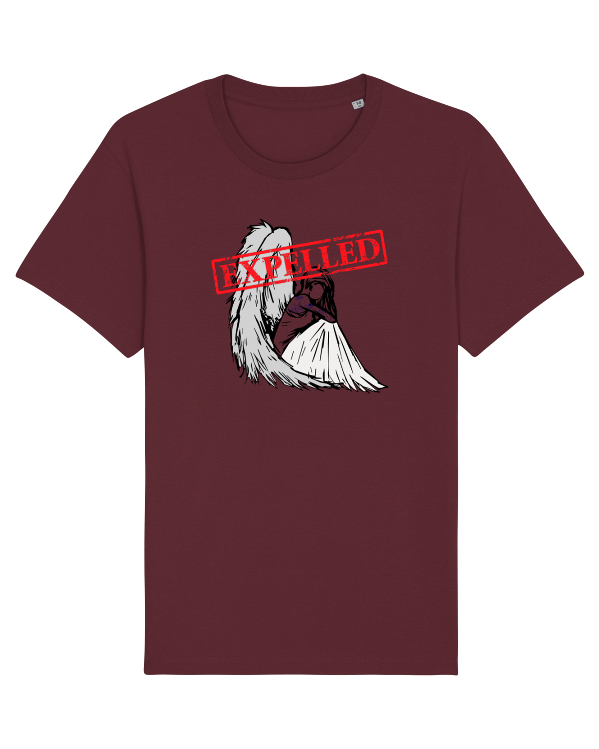 Tricou mânecă scurtă Unisex Rocker Burgundy