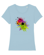 prunariu Tricou mânecă scurtă guler larg fitted Damă Expresser