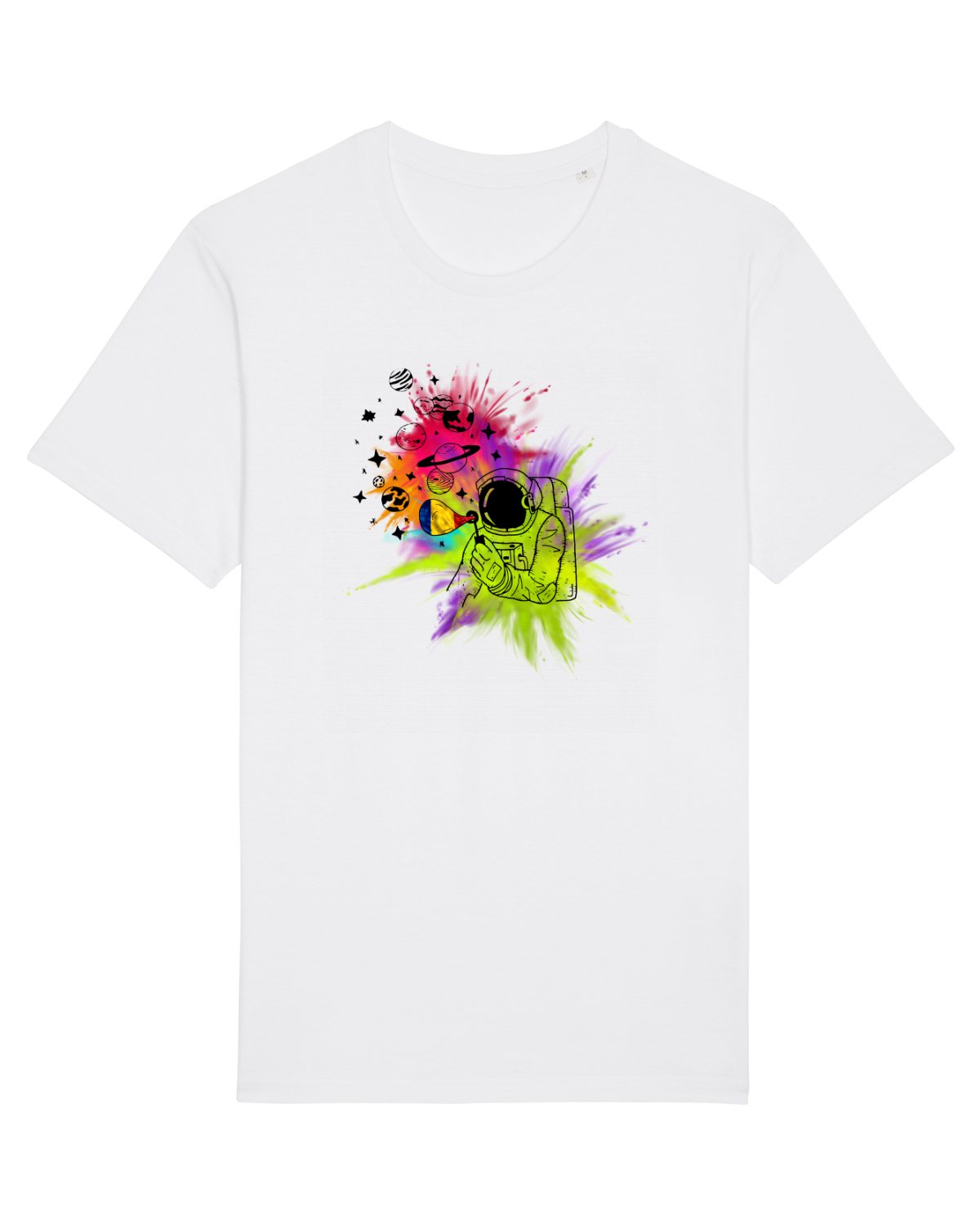 Tricou mânecă scurtă Unisex Rocker White
