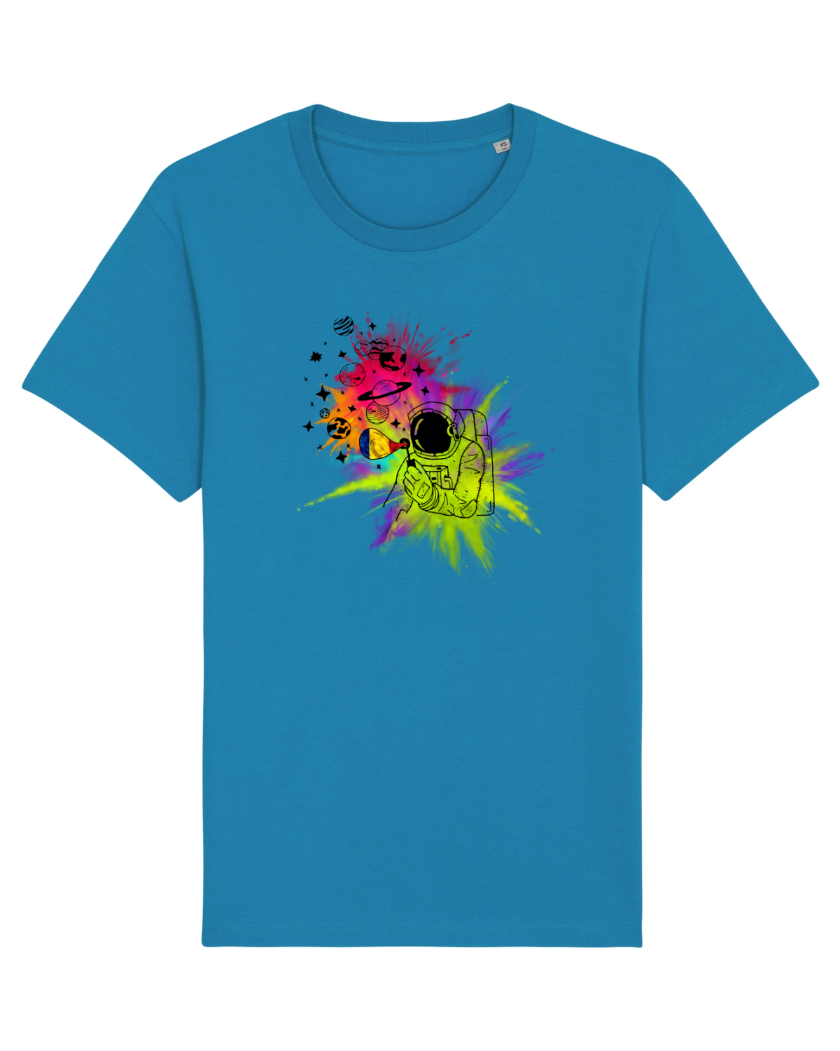 Tricou mânecă scurtă Unisex Rocker Azur