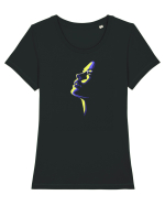 silhouette Tricou mânecă scurtă guler larg fitted Damă Expresser