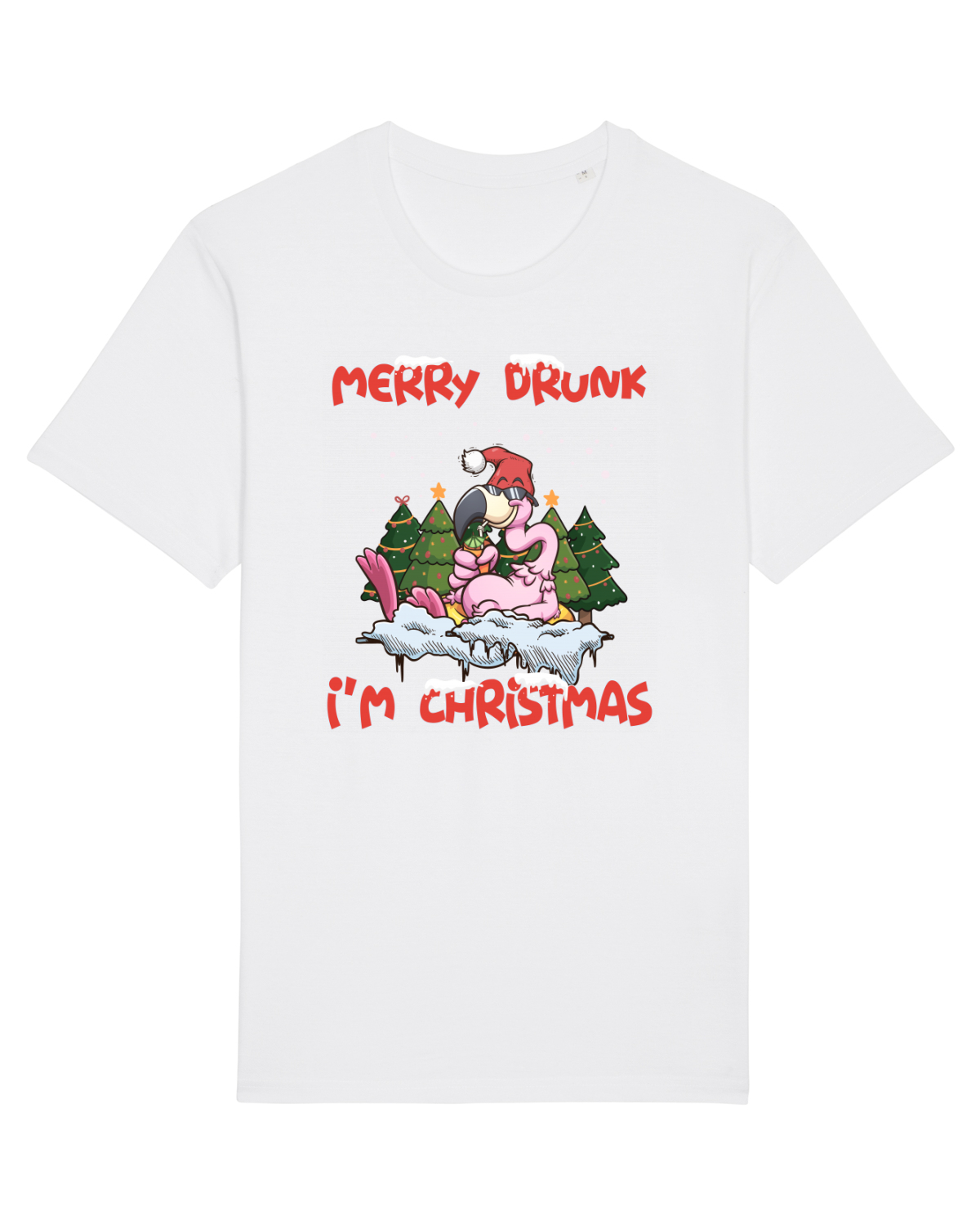 Tricou mânecă scurtă Unisex Rocker White