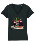 Star Wars Xmas Tricou mânecă scurtă guler V Damă Evoker