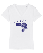 ink-hitchcock Tricou mânecă scurtă guler V Damă Evoker