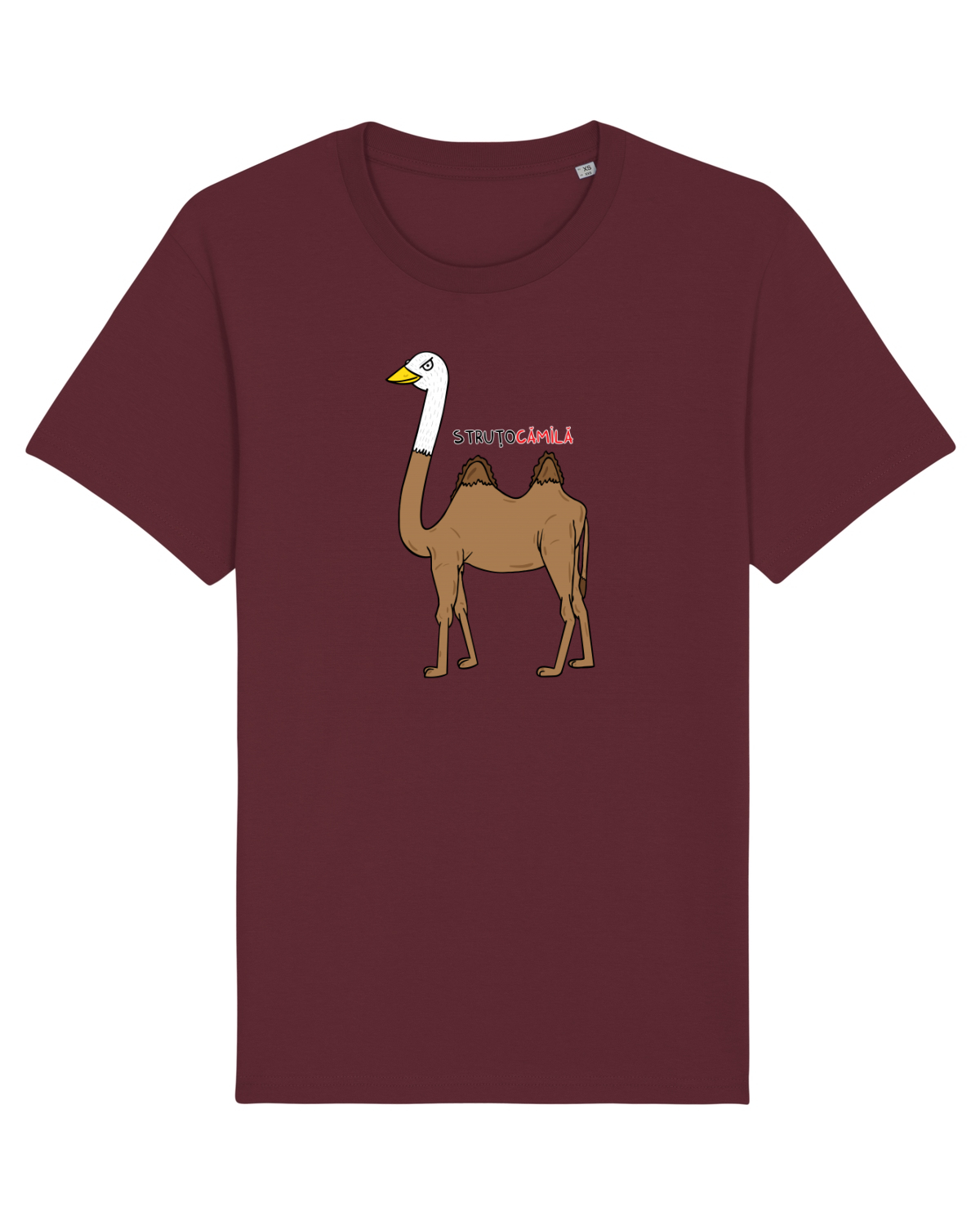 Tricou mânecă scurtă Unisex Rocker Burgundy