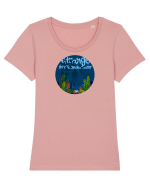 strange Tricou mânecă scurtă guler larg fitted Damă Expresser
