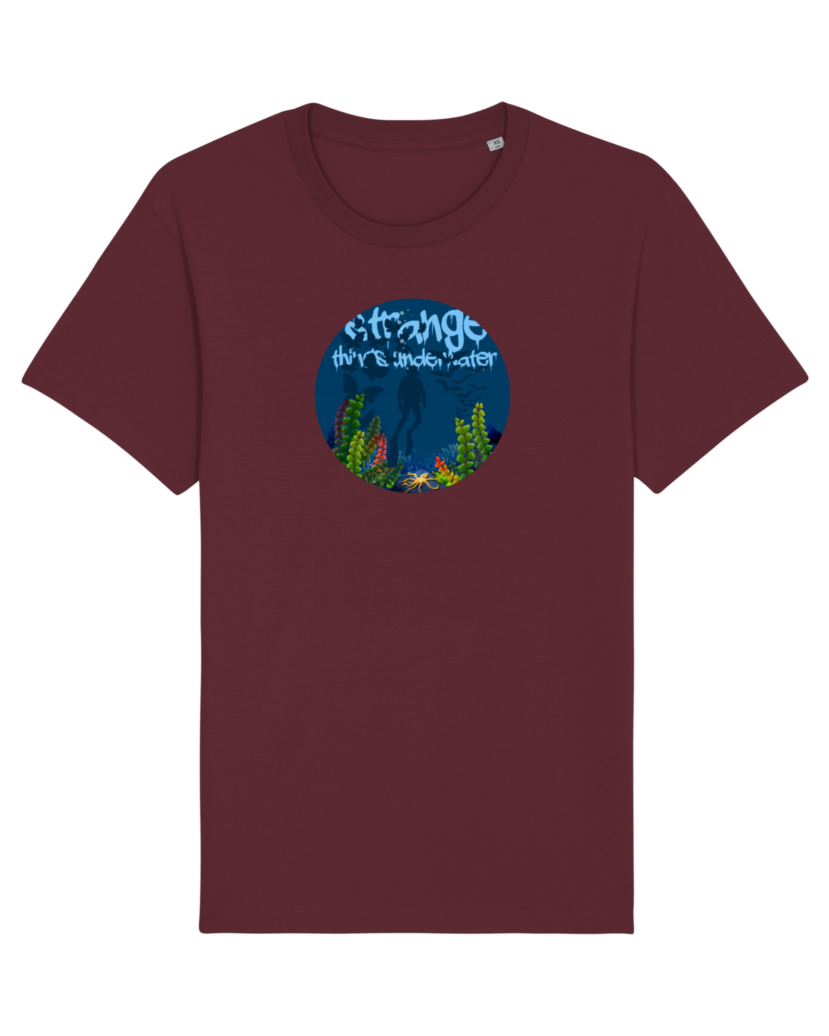 Tricou mânecă scurtă Unisex Rocker Burgundy