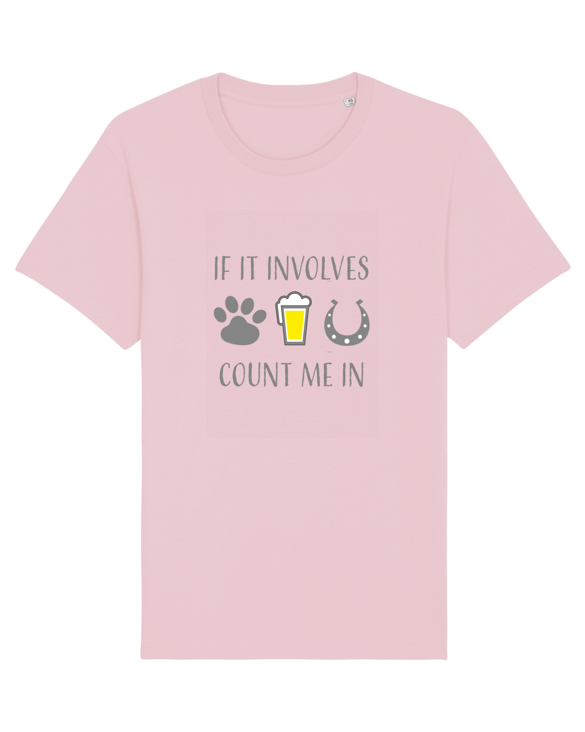 Tricou mânecă scurtă Unisex Rocker Cotton Pink