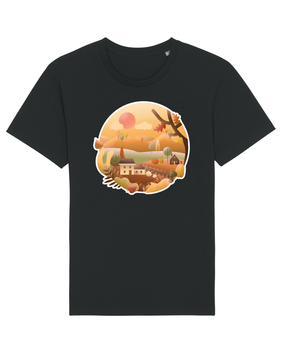 Tricou mânecă scurtă Unisex Rocker Black