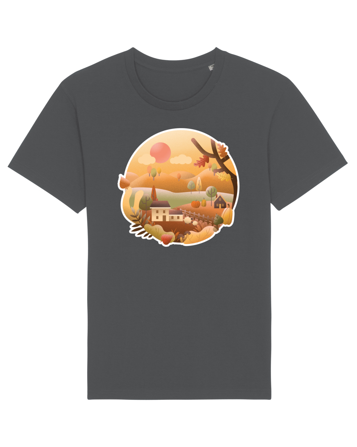 Tricou mânecă scurtă Unisex Rocker Anthracite