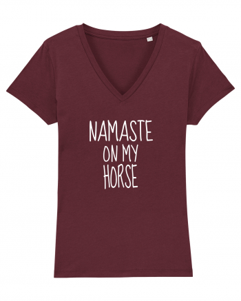 Namaste On My Horse Burgundy