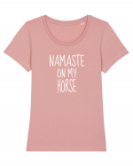 Namaste On My Horse Tricou mânecă scurtă guler larg fitted Damă Expresser