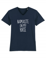 Namaste On My Horse Tricou mânecă scurtă guler V Bărbat Presenter