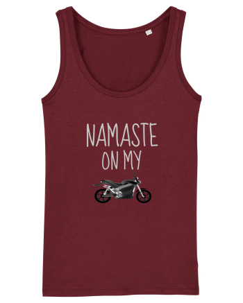Namaste on My Bike Burgundy