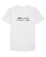 Barn Hair I Don't Care Tricou mânecă scurtă guler larg Bărbat Skater