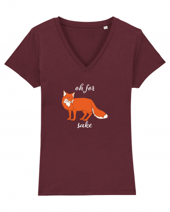 Oh For Fox Sake Burgundy