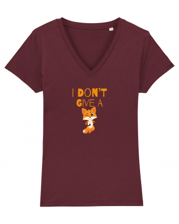 I Don't Give a Fox Burgundy