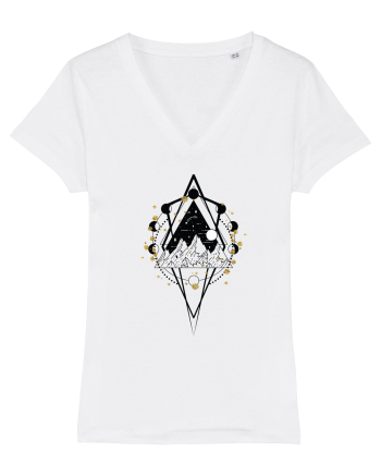 Munte Geometric Auriu White