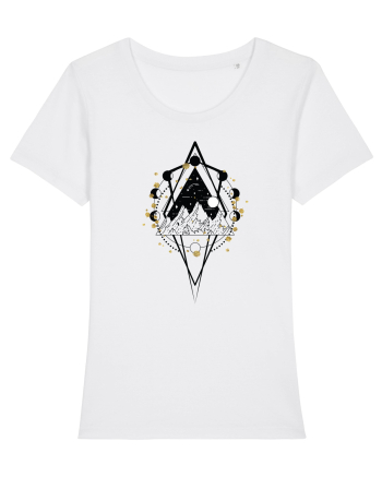 Munte Geometric Auriu White