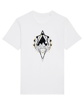 Munte Geometric Auriu White