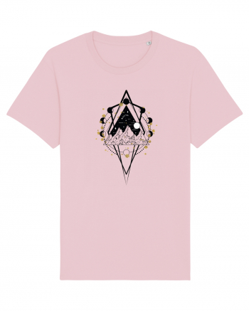 Munte Geometric Auriu Cotton Pink