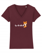 Clever Fox Tricou mânecă scurtă guler V Damă Evoker