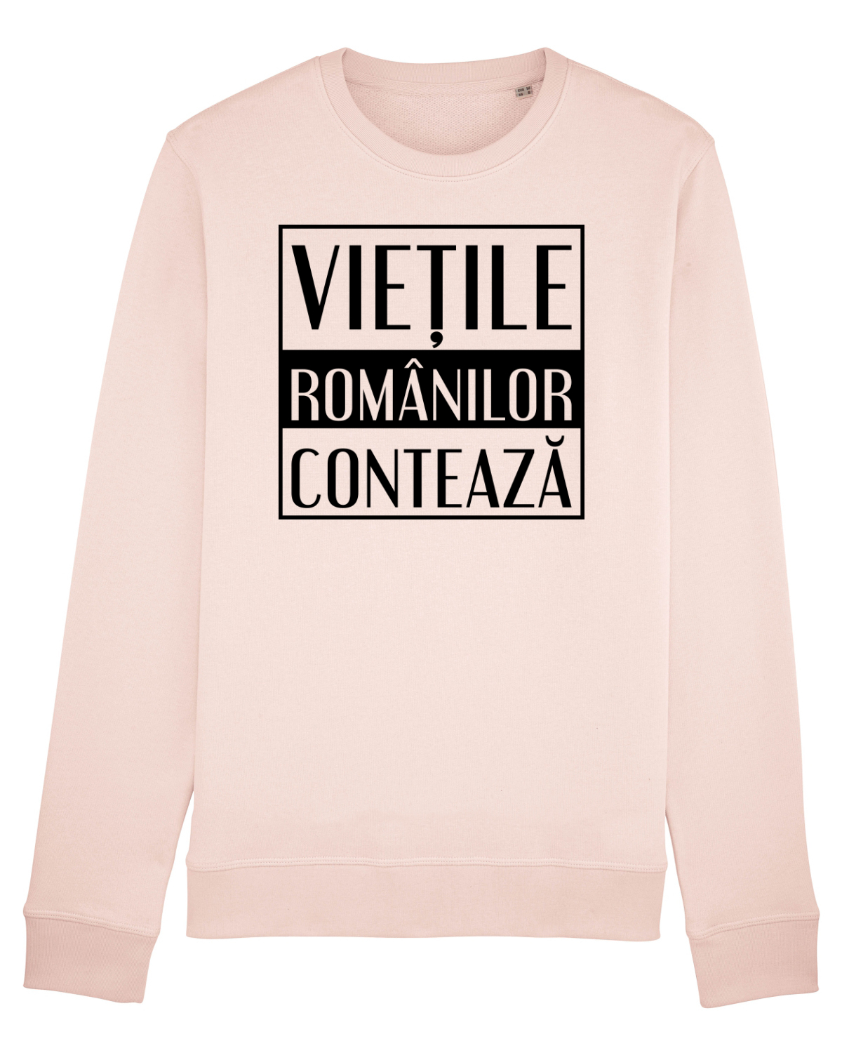 Bluză mânecă lungă Unisex Rise Candy Pink