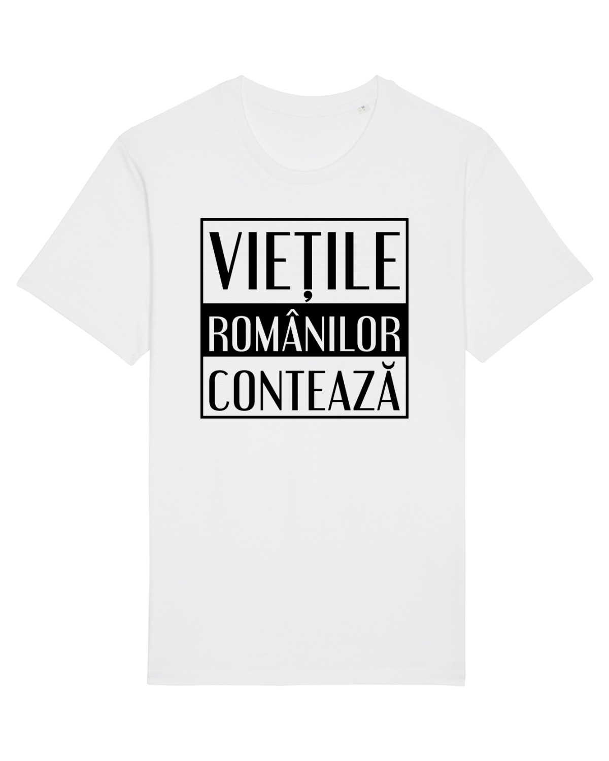 Tricou mânecă scurtă Unisex Rocker White