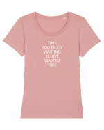 Time Tricou mânecă scurtă guler larg fitted Damă Expresser