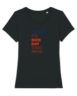 Monday Tricou mânecă scurtă guler larg fitted Damă Expresser